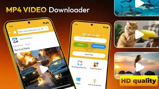 Скриншот 1 — Mp4 Video Downloader & Saver