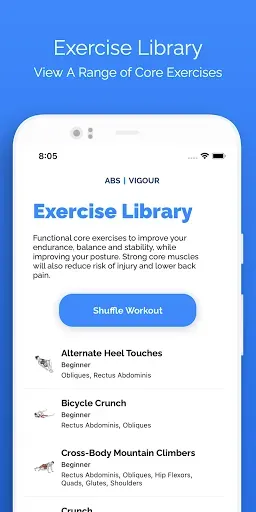 Скриншот 6 — Core Exercises - Abs Workouts