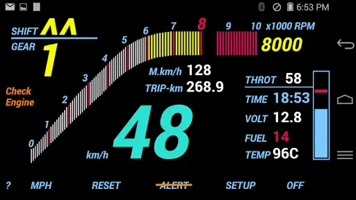 Скриншот 1 — ADD-111R (OBD2 digital dashboa