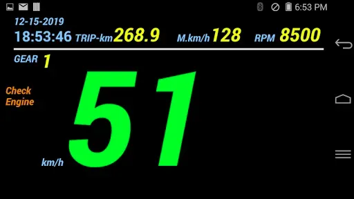 Скриншот 2 — ADD-111R (OBD2 digital dashboa