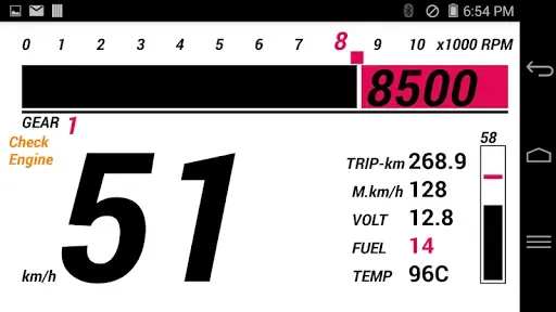 Скриншот 4 — ADD-111R (OBD2 digital dashboa