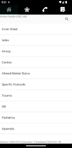 Скриншот 3 — Astera Health EMS Protocols