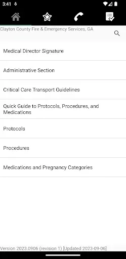Скриншот 1 — CCFES Patient Care Manual