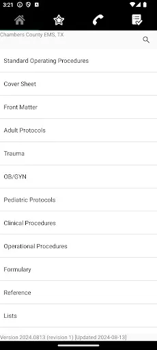 Скриншот 2 — Chambers County EMS Protocols