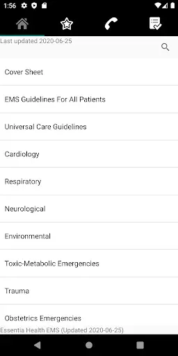 Скриншот 2 — Essentia Health EMS Guidelines