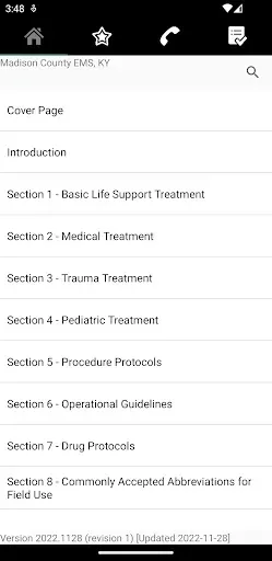 Скриншот 3 — Madison County EMS Protocols