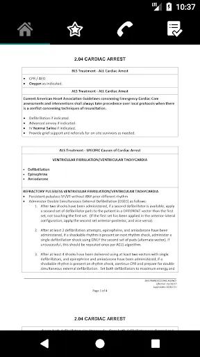 Скриншот 1 — San Francisco EMS Protocols