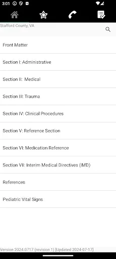 Скриншот 3 — Stafford County EMS Protocols