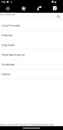 Скриншот 1 — Union EMS Resource Guide