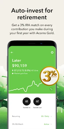 Скриншот 3 — Acorns: Save & Invest Money