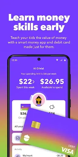 Скриншот 1 — Acorns Early: Kids Money App