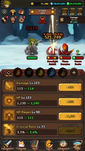 Скриншот 4 — Dragon Slayer : Pixel Idle RPG
