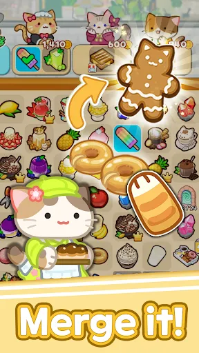 Скриншот 6 — Merge Meow Cafe : Coffee cat