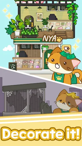 Скриншот 7 — Merge Meow Cafe : Coffee cat