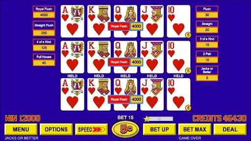 Скриншот 2 — Video Poker ™ - Classic Games