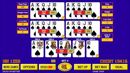 Скриншот 4 — Video Poker ™ - Classic Games