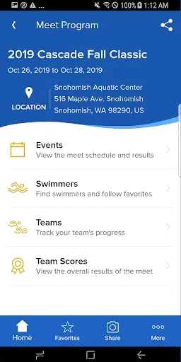 Скриншот 2 — Meet Mobile: Swim
