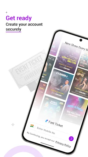 Скриншот 1 — Fast Ticket: Events & Tickets