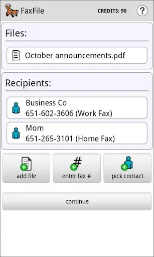 Скриншот 2 — FaxFile - Send Fax from phone