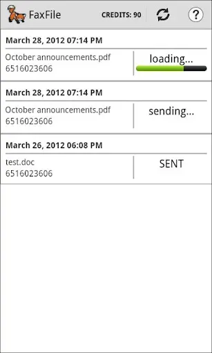 Скриншот 4 — FaxFile - Send Fax from phone