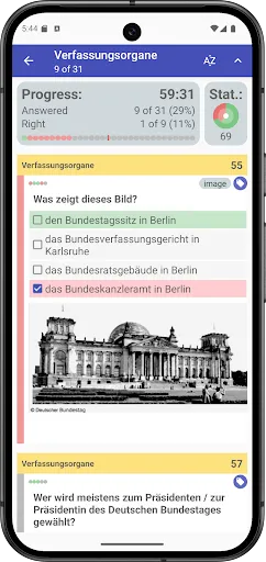 Скриншот 3 — Leben In Deutschland Test