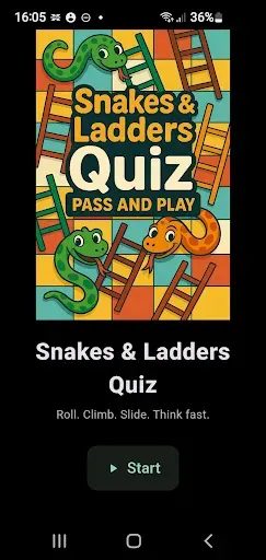 Скриншот 2 — Snakes & Ladders Quiz