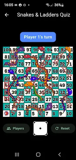 Скриншот 4 — Snakes & Ladders Quiz