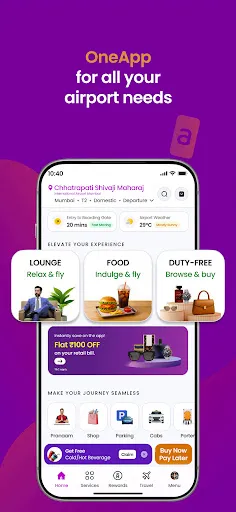 Скриншот 1 — Adani OneApp: For Smart Travel
