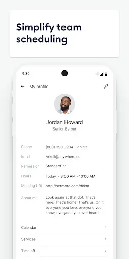 Скриншот 5 — Setmore Appointment Scheduling