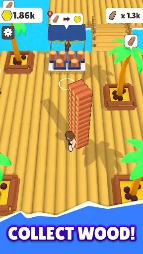 Скриншот 1 — Raft Life - Build, Farm, Stack