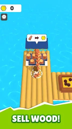 Скриншот 2 — Raft Life - Build, Farm, Stack