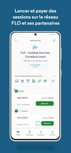 Скриншот 4 — FLO Recharge Électrique