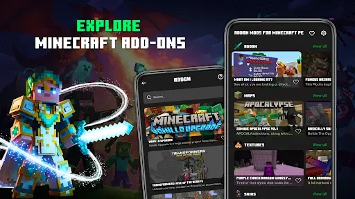 Скриншот 1 — Addon Mods For Minecraft PE