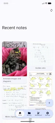 Скриншот 1 — Saber: Handwritten Notes