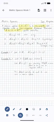 Скриншот 2 — Saber: Handwritten Notes