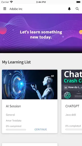 Скриншот 1 — Adobe Learning Manager