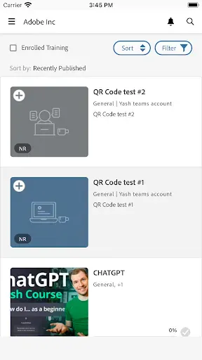 Скриншот 2 — Adobe Learning Manager