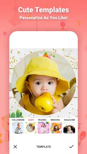 Скриншот 1 — Fotomelon: Baby Photo Editor
