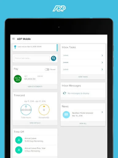 Скриншот 7 — ADP Mobile Solutions