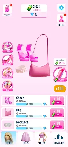 Скриншот 3 — Idle Doll maker — girl games