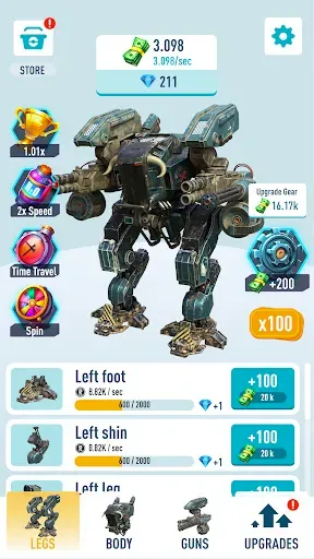 Скриншот 6 — Idle Armored robots — war game