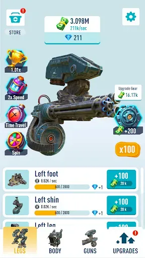 Скриншот 7 — Idle Armored robots — war game