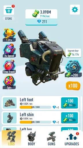 Скриншот 8 — Idle Armored robots — war game
