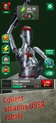 Скриншот 1 — Idle USSR robots — atomic war