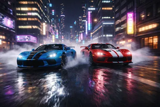 Скриншот 8 — 3D arcade car racing