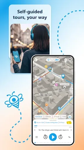 Скриншот 1 — TouringBee: Travel Audio Guide