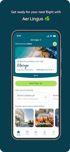 Скриншот 1 — Aer Lingus App
