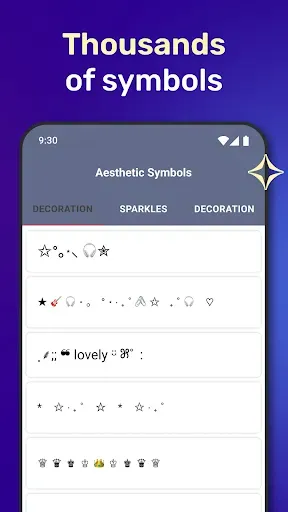 Скриншот 4 — Символы и шрифты для телефона