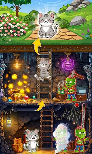 Скриншот 1 — Annoying Cats : Tricky Puzzle
