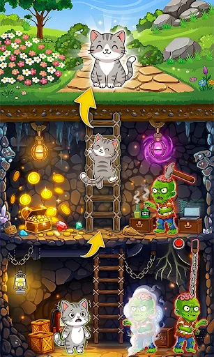 Скриншот 5 — Annoying Cats : Tricky Puzzle